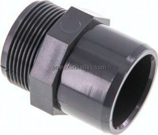 Klebe-Gewindenippel, PVC-U, 40x50mm (ixa)-G 1-1/2" AG