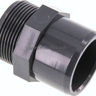 Klebe-Gewindenippel, PVC-U, 40x50mm (ixa)-G 1-1/2" AG