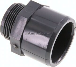 Klebe-Gewindenippel, PVC-U, 50x63mm (ixa)-G 1-1/2" AG