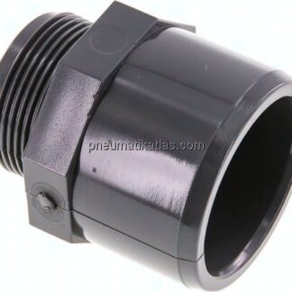 Klebe-Gewindenippel, PVC-U, 50x63mm (ixa)-G 1-1/2" AG