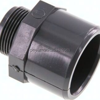 Klebe-Gewindenippel, PVC-U, 50x63mm (ixa)-G 1-1/4" AG