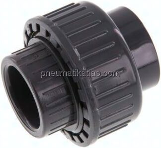 Klebemuffen-Verschraubung, PVC-U / EPDM, 25mm