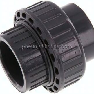 Klebemuffen-Verschraubung, PVC-U / EPDM, 40mm