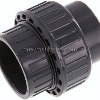 Klebemuffen-Verschraubung, PVC-U / EPDM, 50mm