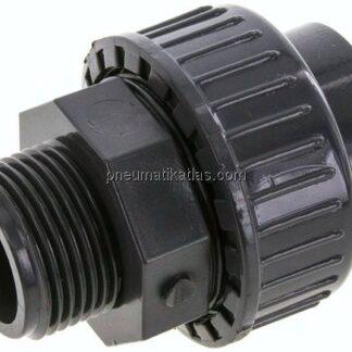 Klebe-/Gewindeverschraubung, PVC-U/ FKM, 32mmxG 1" AG