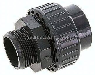 Klebe-/Gewindeverschraubung, PVC-U/ FKM, 50mmxG 1-1/2" AG
