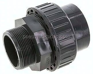 Klebe-/Gewindeverschraubung, PVC-U/ EPDM, 63mmxG 2" AG