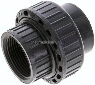 Gewindeverschraubung, PVC-U/ FKM, Rp 1-1/4" IG
