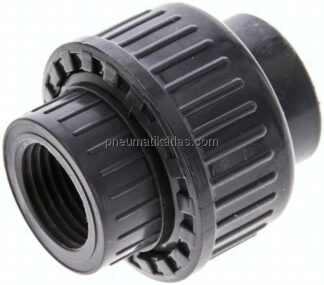 Gewindeverschraubung, PVC-U/ FKM, Rp 1/2" IG