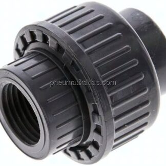 Gewindeverschraubung, PVC-U/ FKM, Rp 1/2" IG