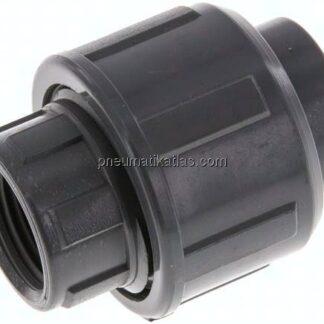 Klebe-/Gewindeverschraubung, PVC-U/ EPDM, 16mmxRp 3/8" IG
