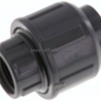 Klebe-/Gewindeverschraubung, PVC-U/ FKM, 16mmxRp 3/8" IG