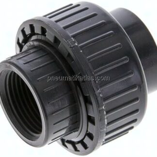 Gewindeverschraubung, PVC-U/ FKM, Rp 3/4" IG