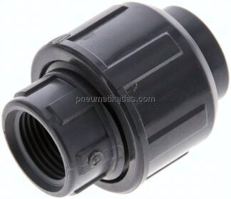 Gewindeverschraubung, PVC-U/ EPDM, Rp 3/8" IG