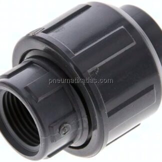 Gewindeverschraubung, PVC-U/ EPDM, Rp 3/8" IG