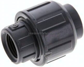 Gewindeverschraubung, PVC-U/ FKM, Rp 3/8" IG
