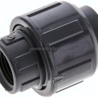 Gewindeverschraubung, PVC-U/ FKM, Rp 3/8" IG