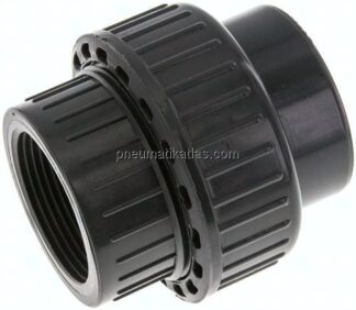 Klebe-/Gewindeverschraubung, PVC-U/ EPDM, 50mmxRp 1-1/2" IG