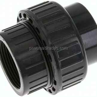 Klebe-/Gewindeverschraubung, PVC-U/ FKM, 50mmxRp 1-1/2" IG