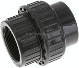 Klebe-/Gewindeverschraubung, PVC-U/ FKM, 63mmxRp 2" IG