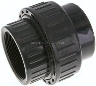 Klebe-/Gewindeverschraubung, PVC-U/ EPDM, 75mmxRp 2-1/2" IG
