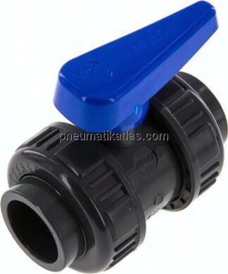 Klebemuffen-Kugelhahn, PVC-U / EPDM, 32mm (Wasserausf.)
