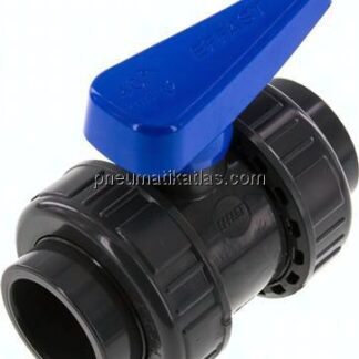 Klebemuffen-Kugelhahn, PVC-U / EPDM, 40mm (Wasserausf.)