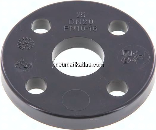 Losflansch DN20-PN16 (DIN), PVC-U, 25mm