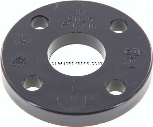 Losflansch DN25-PN16 (DIN), PVC-U, 32mm