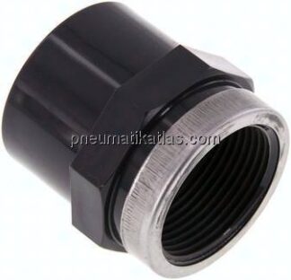 Klebe-Gewindemuffe, PVC-U, 40mmxRp 1-1/4" IG