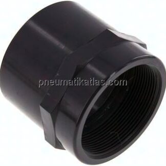 Klebe-Gewindemuffe, PVC-U, 75mmxRp 2-1/2" IG