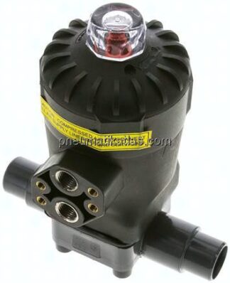 PVC-Membranventil (NC) PVC / EPDM, 25mm Klebestutzen