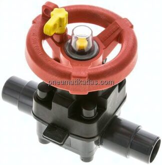 PVC-Membranventil (Hand) PVC / EPDM, 25mm Klebestutzen