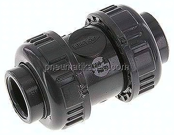 Klebemuffen-Rückschlagventil, PVC-U / FKM, 20mm