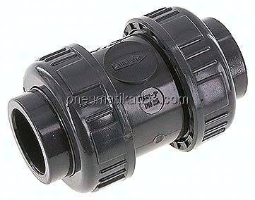 Klebemuffen-Rückschlagventil, PVC-U / FKM, 32mm