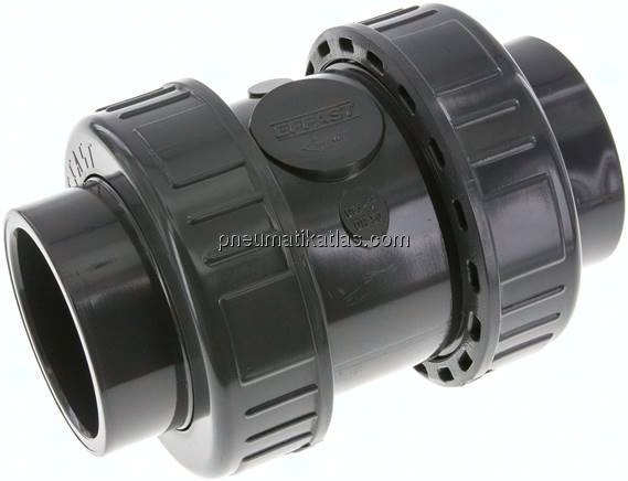 Klebemuffen-Rückschlagventil, PVC-U / EPDM, 63mm