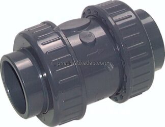 Klebemuffen-Rückschlagventil, PVC-U / EPDM, 75mm