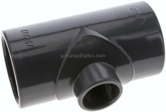Klebemuffen-T-Stück, reduziert, PVC-U, 75x40x75mm