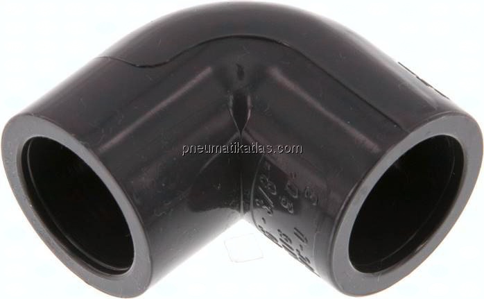 90°-Klebemuffen-Winkel, PVC-U, 16mm