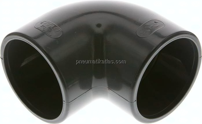 90°-Klebemuffen-Winkel, PVC-U, 90mm