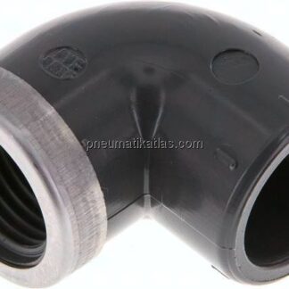 90°-Klebe-Gewindewinkel, PVC-U, 20mmxRp 1/2" IG