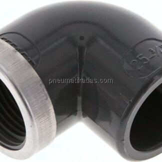 90°-Klebe-Gewindewinkel, PVC-U, 25mmxRp 3/4" IG