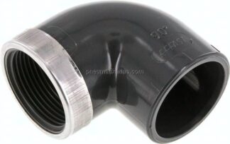 90°-Klebe-Gewindewinkel, PVC-U, 40mmxRp 1-1/4" IG