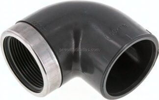 90°-Klebe-Gewindewinkel, PVC-U, 50mmxRp 1-1/2" IG