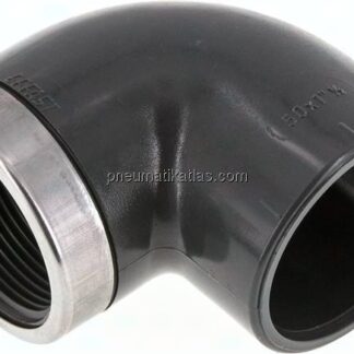 90°-Klebe-Gewindewinkel, PVC-U, 50mmxRp 1-1/2" IG