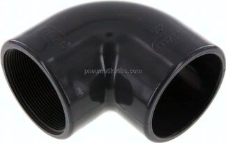 90°-Klebe-Gewindewinkel, PVC-U, 75mmxRp 2-1/2" IG