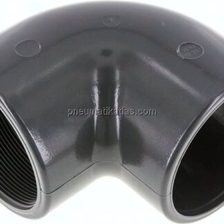90°-Klebe-Gewindewinkel, PVC-U, 90mmxRp 3" IG