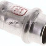 Pressfitting, Verschlusskappe, 15mm, 1.4404