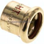 Pressfitting, Verschlusskappe, 18mm, Kupfer / Kupferlegierung