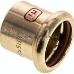 Pressfitting, Verschlusskappe, 22mm, Kupfer / Kupferlegierung